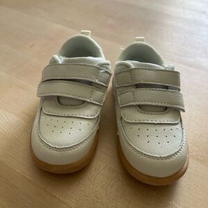 Kids White Velcro Sneakers